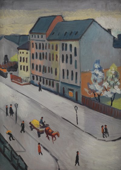 Our Street in Gray by August Macke